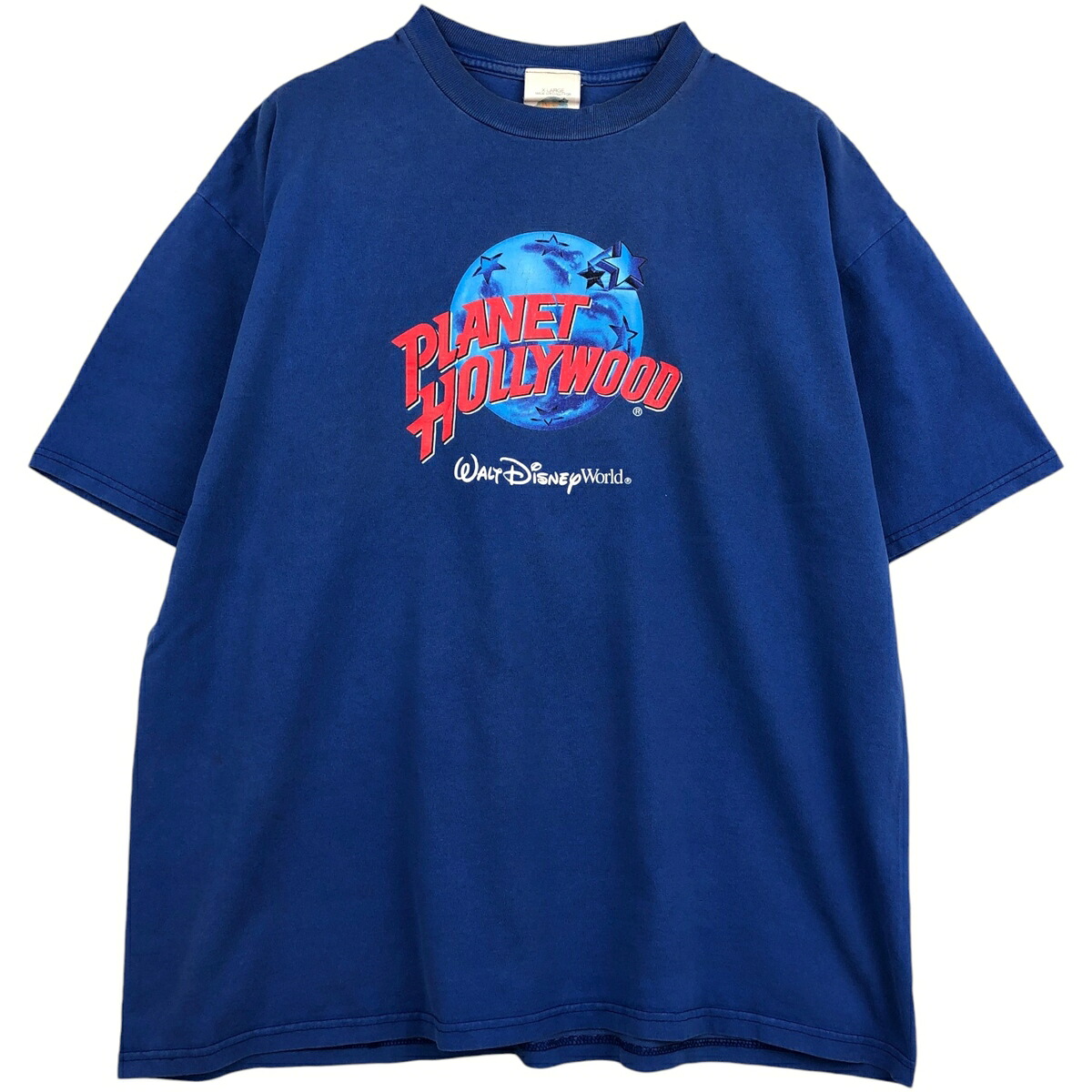 古着 PLANET HOLLYWOOD プラネットハリウッド アドバタイジングTシャツ USA製 メンズXL相当 /eaa626220 【中古】 【260315】 ブルー系 春夏秋