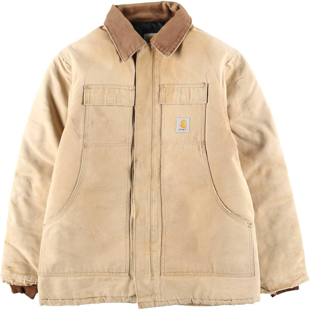 古着 カーハート Carhartt トラディショナルコート 中綿入り ダックワークジャケット メンズL相当 /eaa626244 【中古】 【260318】 ブラウン系 春秋冬