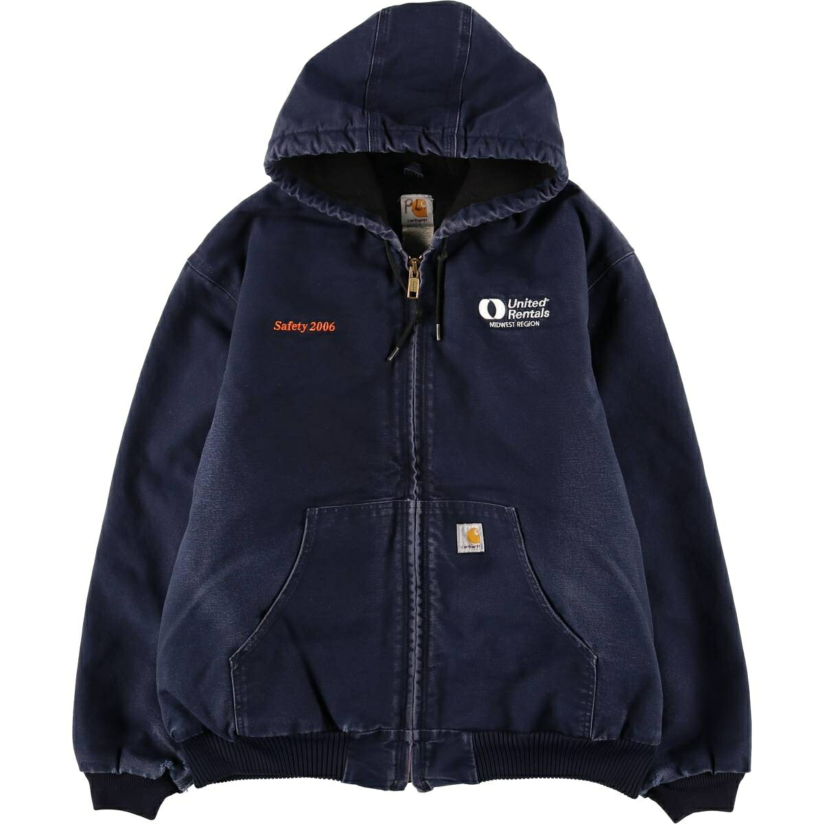 古着 00'S カーハート Carhartt アクティブジャケット 中綿入り ダックフルジップパーカー メンズXL相当 /eaa626253 【中古】 【260318】｜古着屋JAM