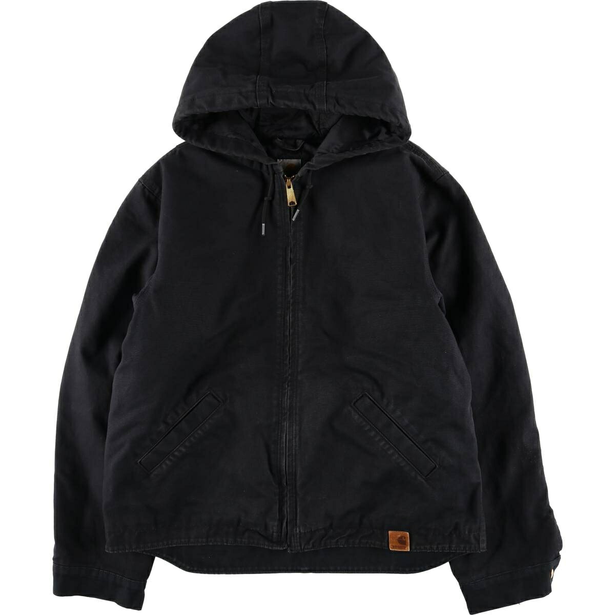 古着 カーハート Carhartt 中綿入り ダックフルジップパーカー メンズL相当 /eaa626260 【中古】 【260320】 ブラック系 春秋冬