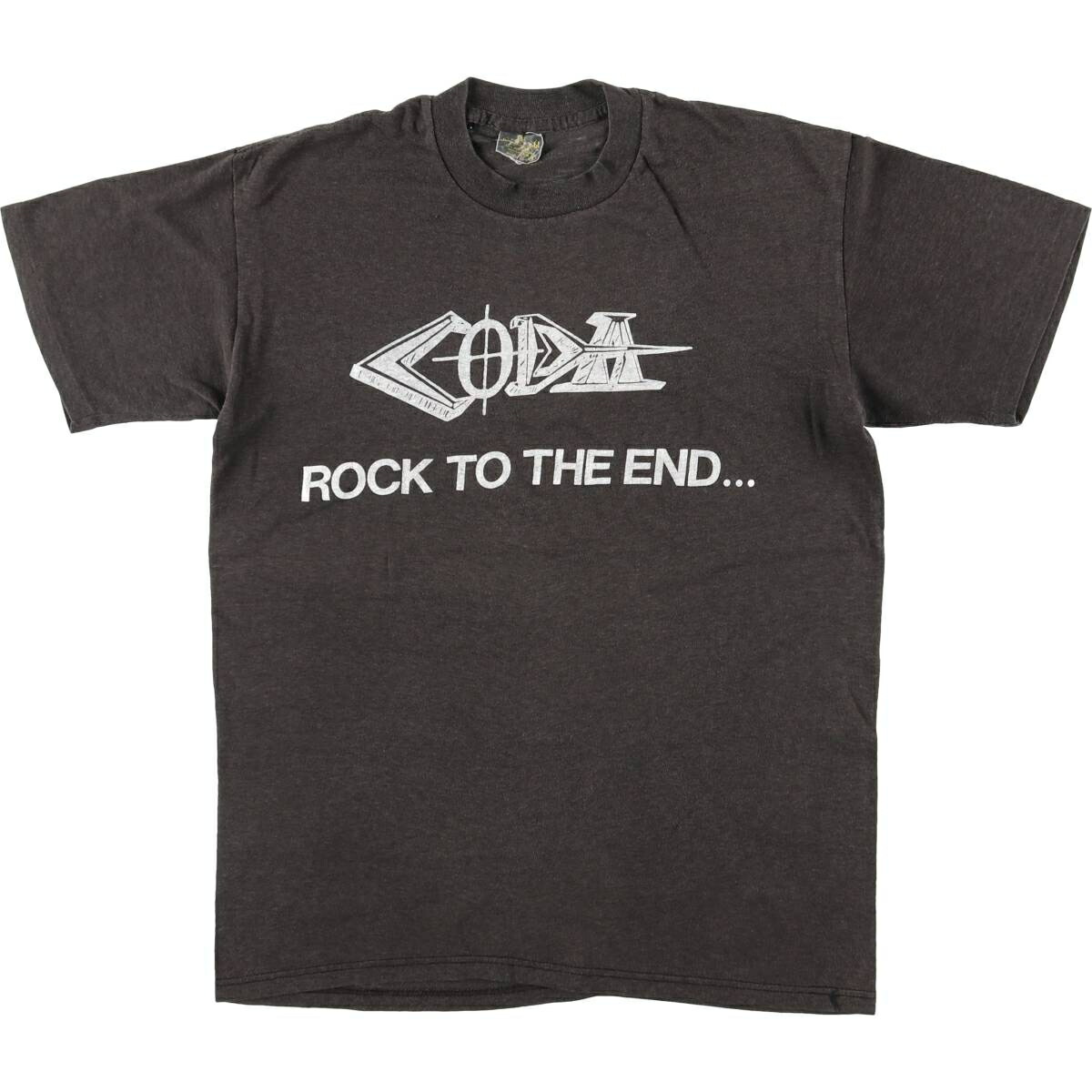 古着 80'S touch of gold メッセージプリントTシャツ USA製 メンズL相当 ヴィンテージ /eaa626321 【中古】 【260318】 ブラック系 春夏秋
