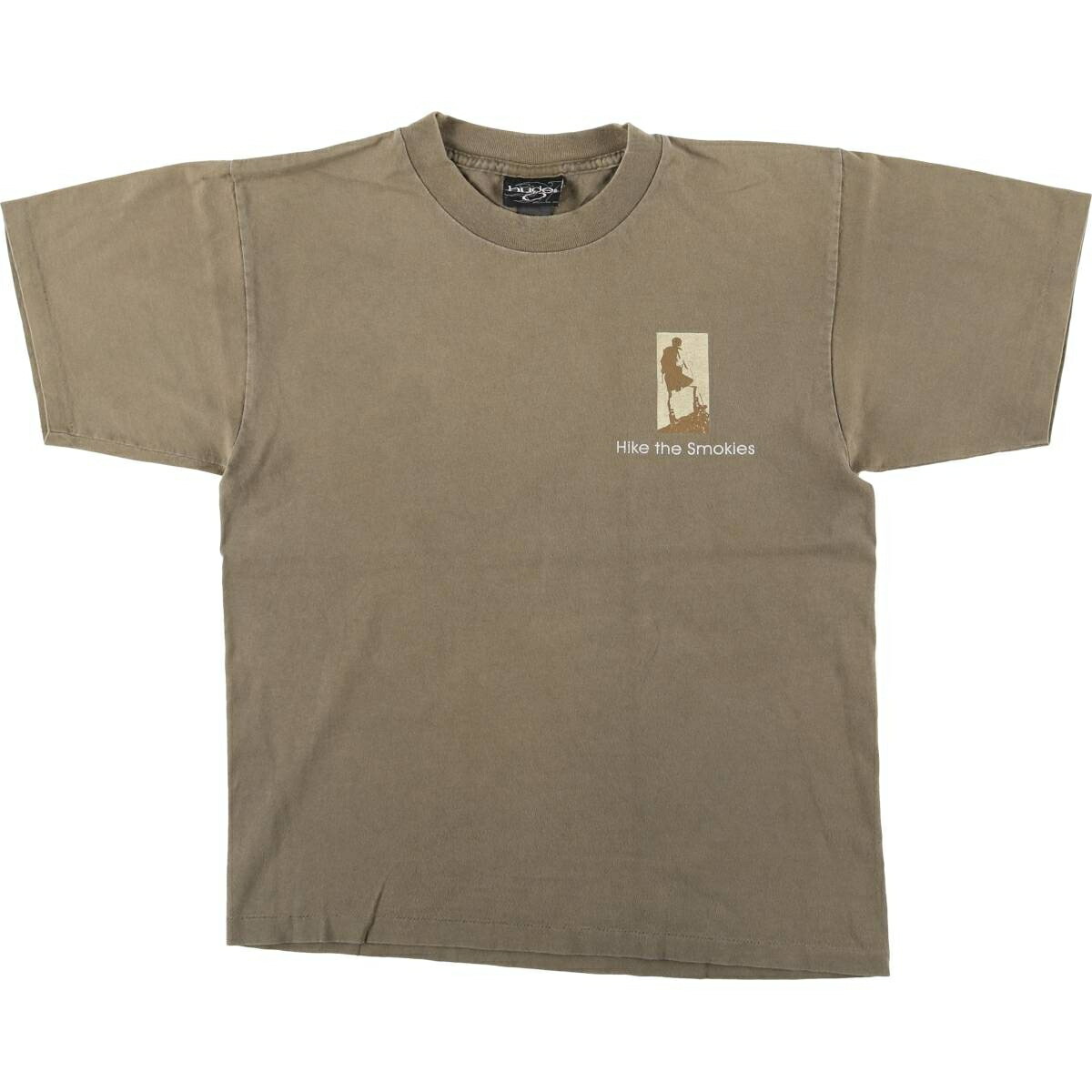 古着 HUGE プリントTシャツ メンズXL相当 /eaa626331 【中古】 【260320】 カーキ系 春夏秋