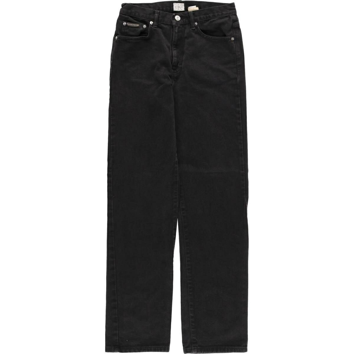 古着 90~00'S カルバンクライン Calvin klein JEANS ブラックデニム ストレートデニムパンツ レディースL(w27)相当 ヴィンテージ /eaa626448 【中古】 【260322】 【ADEL/アデル】 ブラック系 春夏秋冬