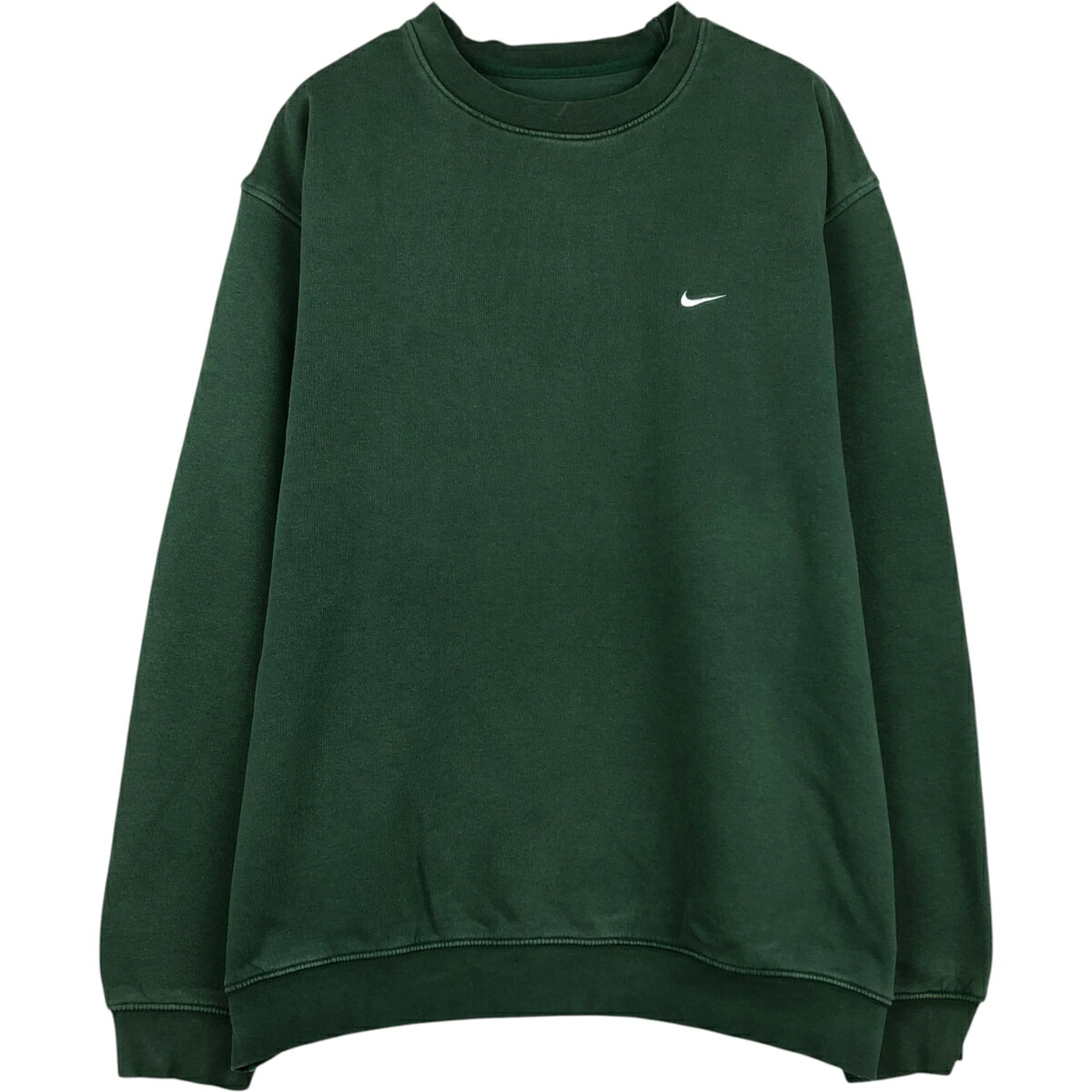 古着 00'S ナイキ NIKE ワンポイントロゴスウェットシャツ トレーナー メンズXL相当 /eaa626454 【中古】 【260320】 グリーン系 春夏秋冬