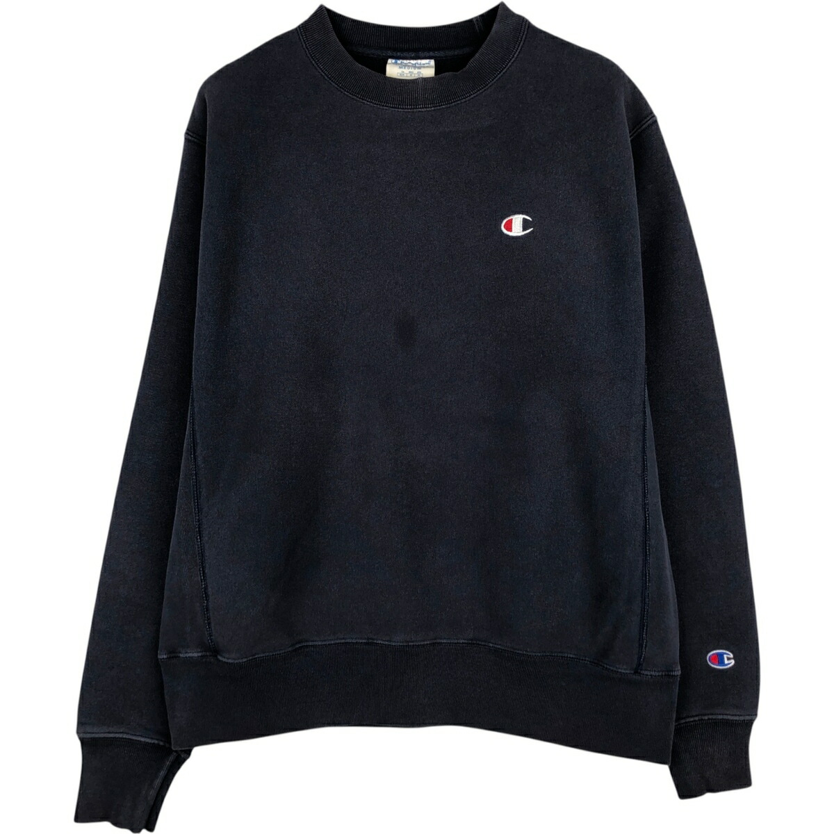 古着 チャンピオン Champion REVERSE WEAVE リバースウィーブ ワンポイントロゴスウェットシャツ トレーナー メンズM相当 /eaa626471 【中古】 【260320】 ネイビー系 春夏秋冬