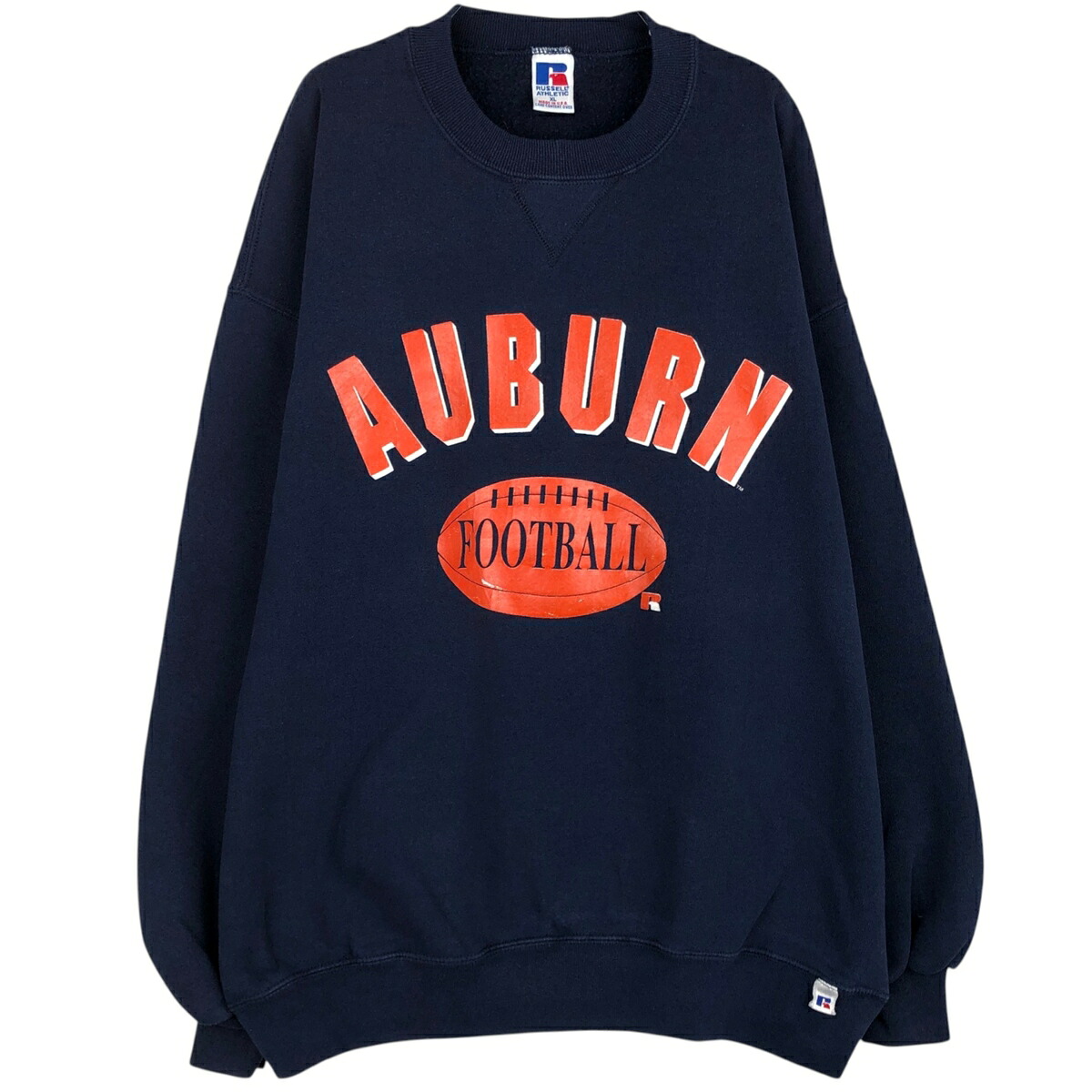 古着 80~90'S ラッセル Russell カレッジスウェットシャツ トレーナー USA製 メンズXL相当 クルーネック(丸首) ヴィンテージ /eaa626485 【中古】 【260321】 ネイビー系 春夏秋冬