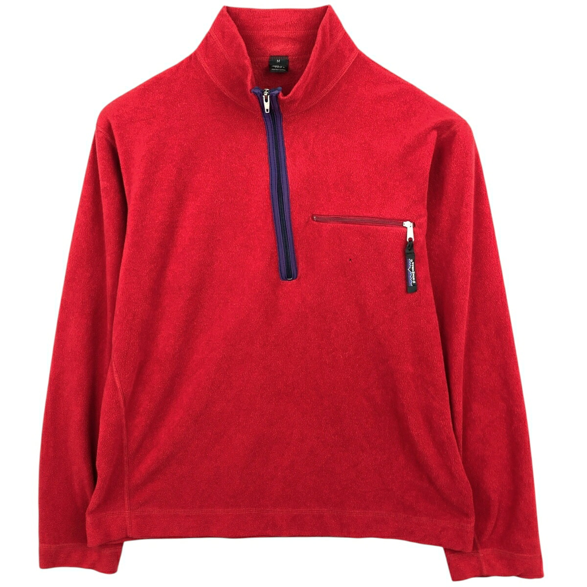 古着 パタゴニア Patagonia ハーフジップ フリースプルオーバー USA製 メンズM相当 /eaa627048 【中古】 【260323】 レッド系 春秋冬