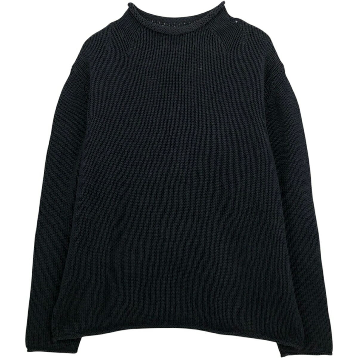 古着 90'S ジェイクルー J.Crew ロールネック コットンニットセーター メンズXL相当 ヴィンテージ /eaa627104 【中古】 【260327】 【GR-NV】 ネイビー系 秋冬