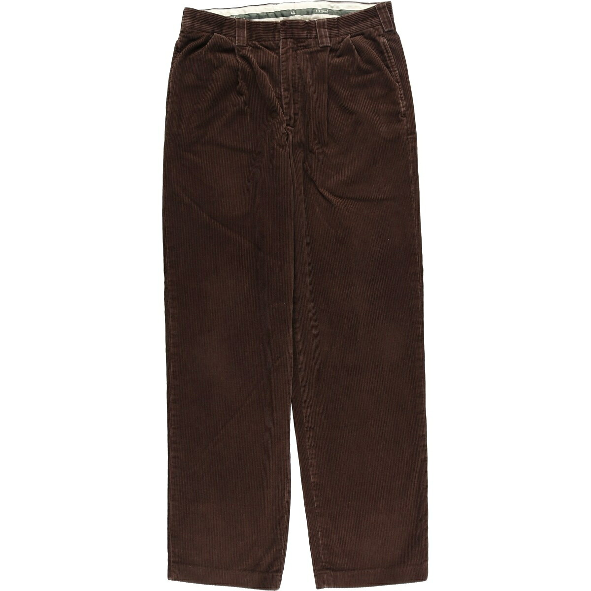 古着 90~00'S エルエルビーン L.L.Bean ツータック コーデュロイパンツ メンズw34相当 /eaa627314 【中古】 【260327】 ブラウン系 春夏秋冬