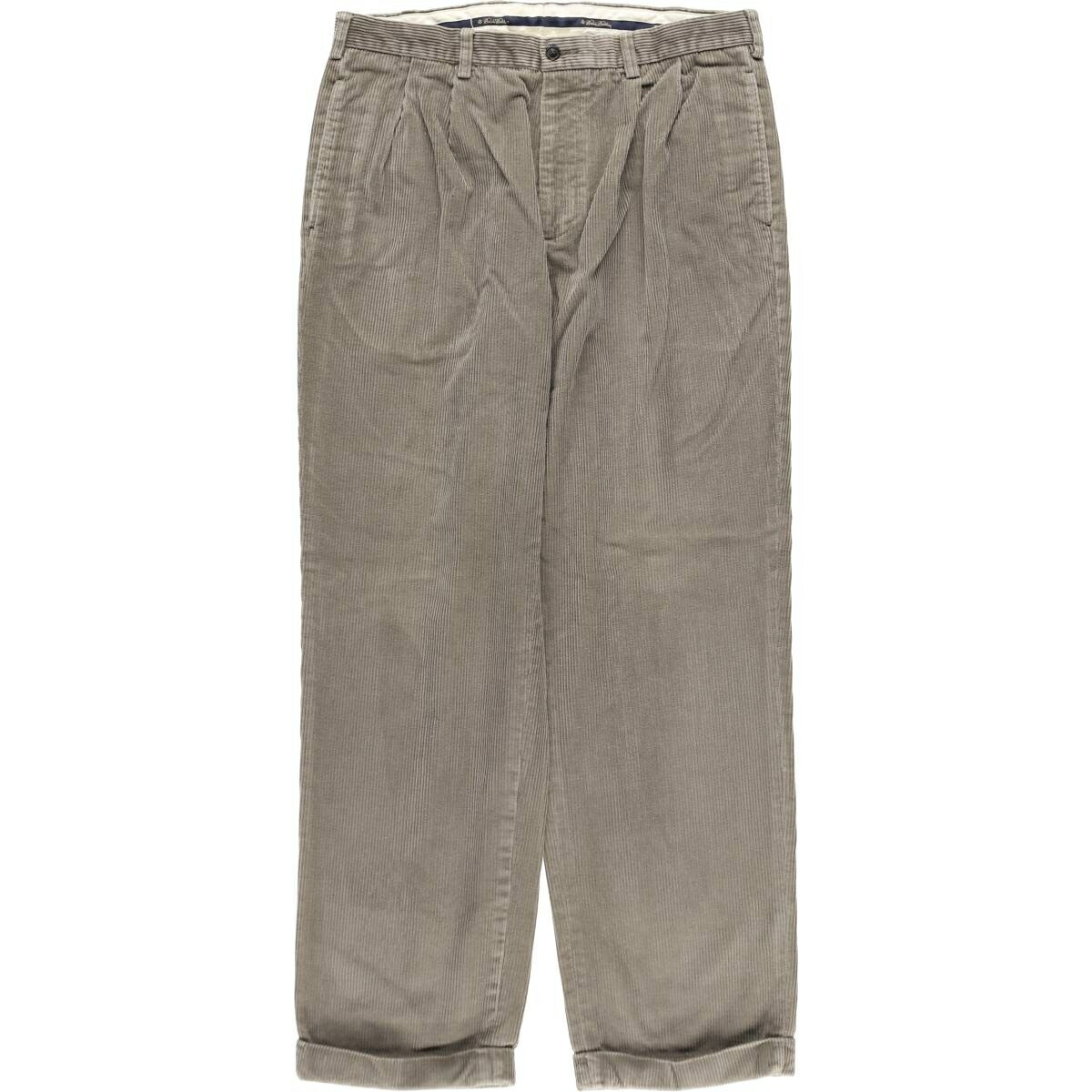 古着 ブルックスブラザーズ Brooks Brothers ELLIOT ツータック コーデュロイパンツ メンズw36相当 /eaa627321 【中古】 【260410】
