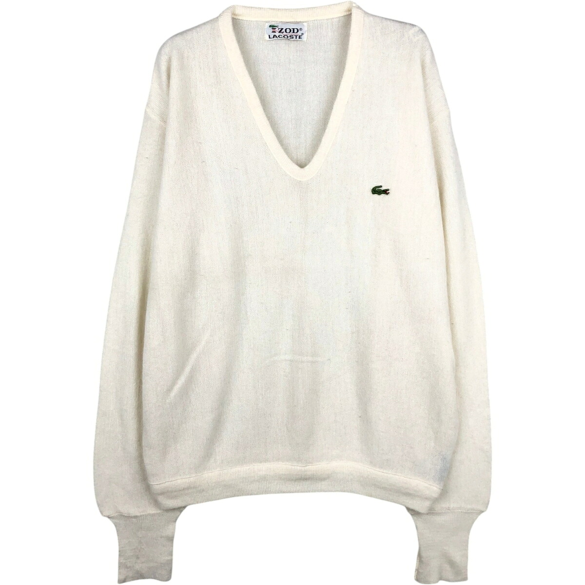 古着 70'S ラコステ LACOSTE IZOD Vネック ニットセーター USA製 メンズXL相当 ヴィンテージ /eaa627547 【中古】 【260403】 6,019円