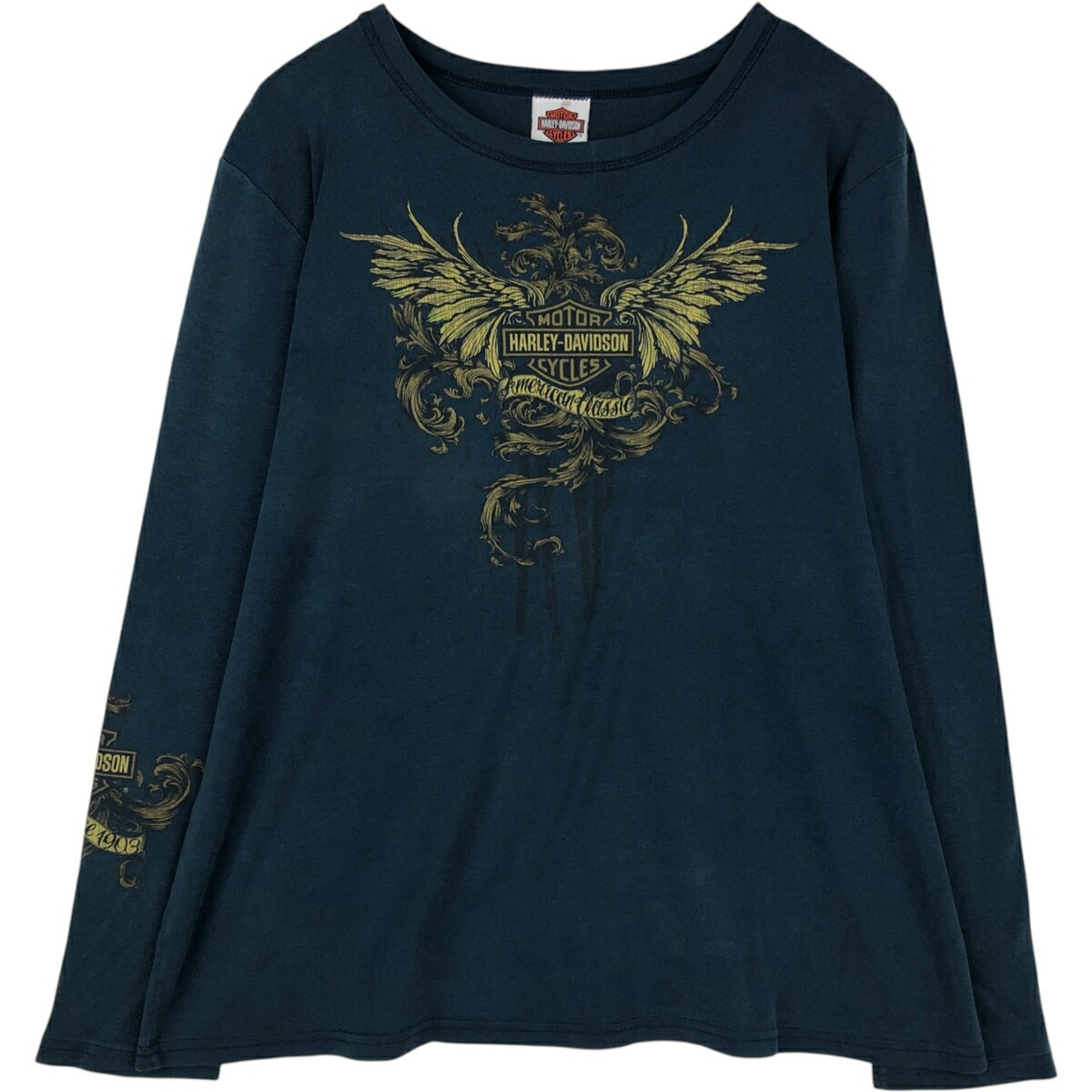 古着 ハーレーダビッドソン Harley-Davidson ロングTシャツ ロンT USA製 メンズXXL相当 /eaa627711 【中古】 【260329】 ネイビー系 春夏秋｜古着屋JAM