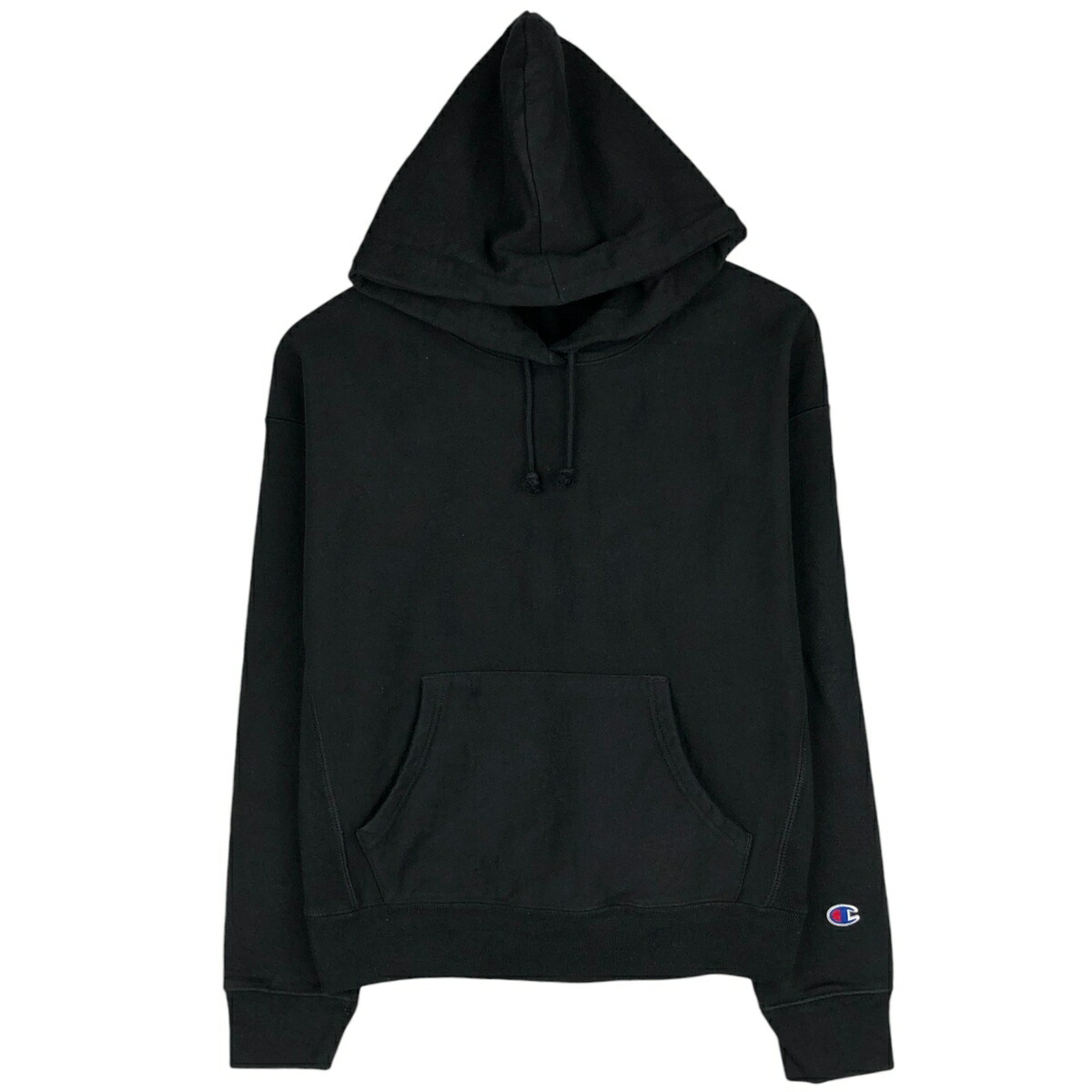 古着 チャンピオン Champion REVERSE WEAVE リバースウィーブ 目無し 無地 ブランクスウェットシャツ パーカー レディースL相当 /eaa627957 【中古】 【260328】 【ADEL/アデル】 ブラック系 春夏秋冬