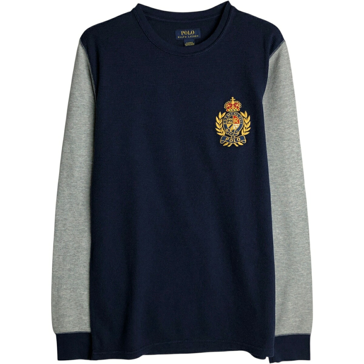 古着 ラルフローレン Ralph Lauren POLO RALPH LAUREN SLEEPWEAR ツートン サーマルロングTシャツ メンズM相当 /eaa628418 【中古】 【260328】