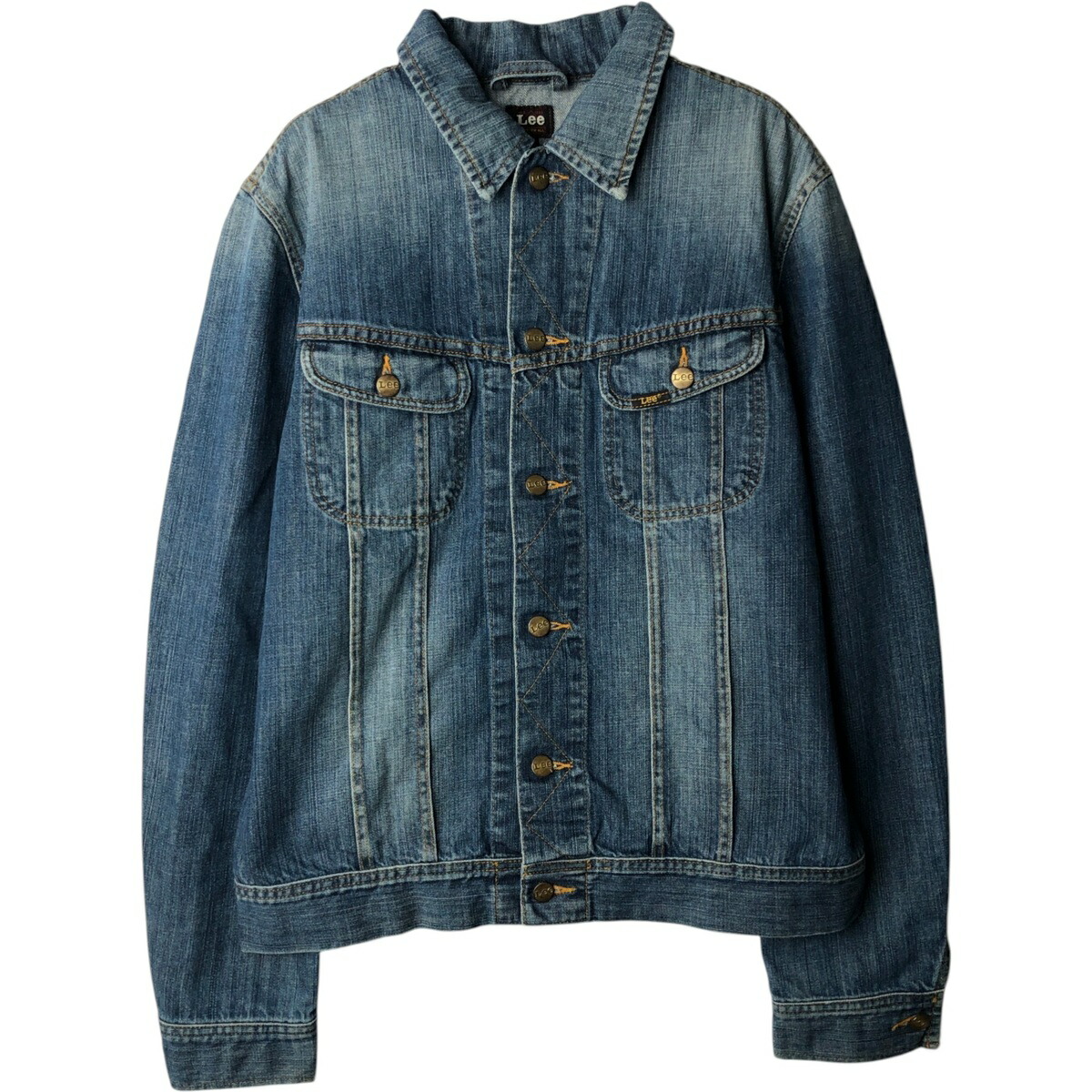 古着 リー Lee TOPS'EM ALL デニムジャケット Gジャン メンズL相当 /eaa628437 【中古】 【260331】 ブルー系 春秋冬