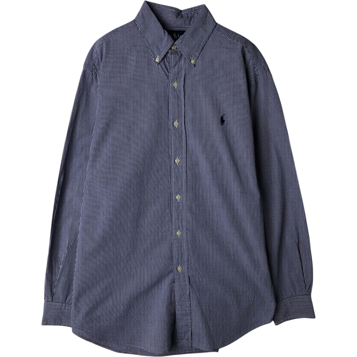 古着 ラルフローレン Ralph Lauren CLASSIC FIT クラシックフィット ギンガムチェック 長袖 ボタンダウンチェックシャツ メンズM相当 /eaa628619 【中古】 【260328】 ホワイト系 春夏秋冬