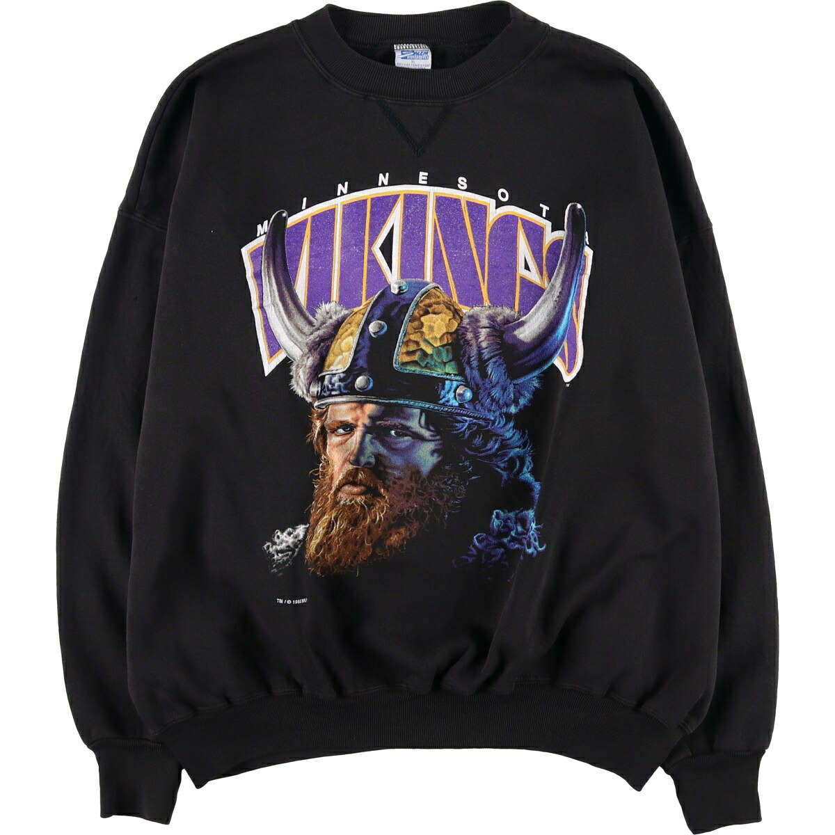 古着 90'S SALEM NFL MINNESOTA VIKINGS ミネソタバイキングス プリントスウェットシャツ トレーナー メンズXL相当 ヴィンテージ /eaa628678 【中古】 【260329】 【GR-UN-2604】