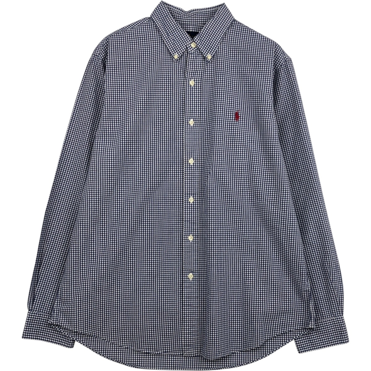 古着 ラルフローレン Ralph Lauren ギンガムチェック 長袖 ボタンダウンチェックシャツ メンズL相当 /eaa628767 【中古】 【260328】｜古着屋JAM
