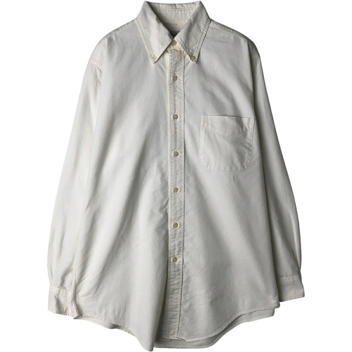 古着 ブルックスブラザーズ Brooks Brothers 長袖 ボタンダウンシャツ USA製 メンズS相当 /eaa628800 【中古】 【260328】 ホワイト系 春夏秋冬