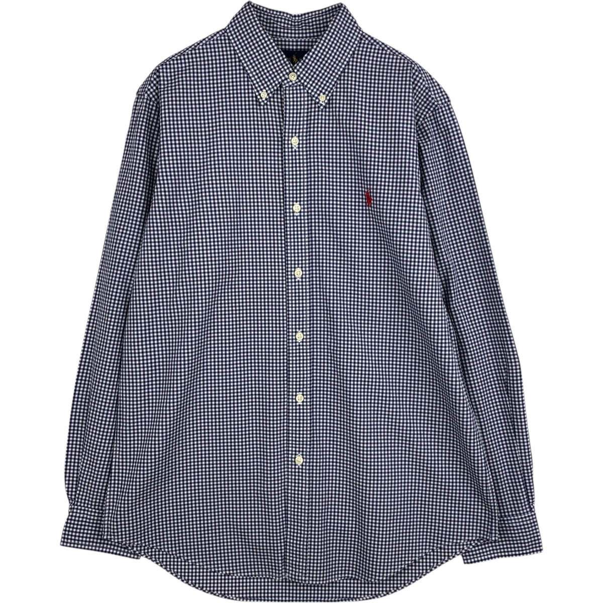 古着 ラルフローレン Ralph Lauren ギンガムチェック 長袖 ボタンダウンチェックシャツ メンズM相当 /eaa629012 【中古】 【260404】