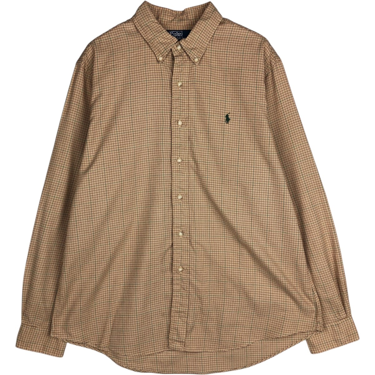 古着 ラルフローレン Ralph Lauren POLO by Ralph Lauren CUSTOM FIT 長袖 ボタンダウンチェックシャツ メンズXL相当 /eaa629085 【中古】 【260328】｜古着屋JAM