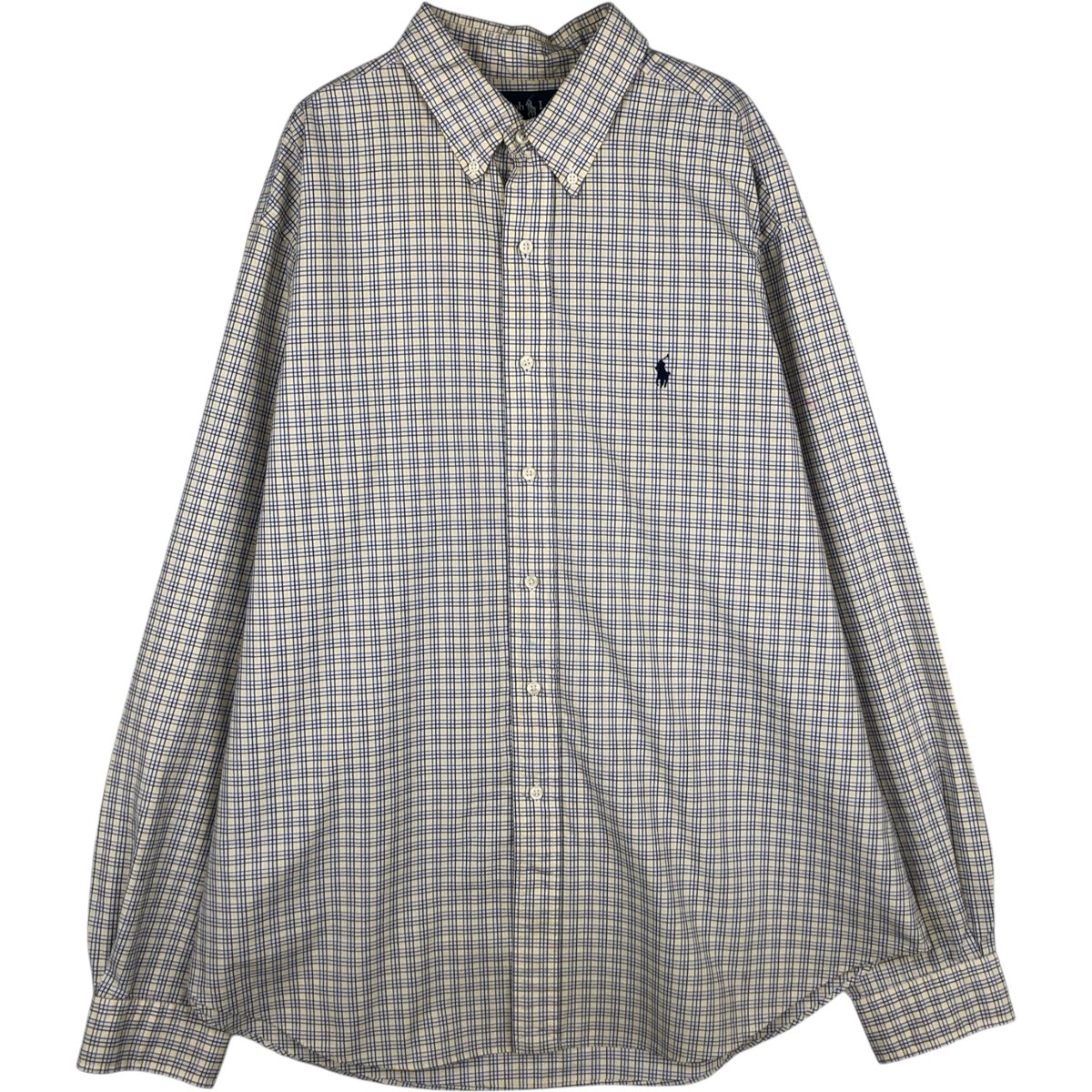古着 ラルフローレン Ralph Lauren CLASSIC FIT 長袖 ボタンダウンチェックシャツ メンズXL相当 /eaa629097 【中古】 【260405】｜古着屋JAM