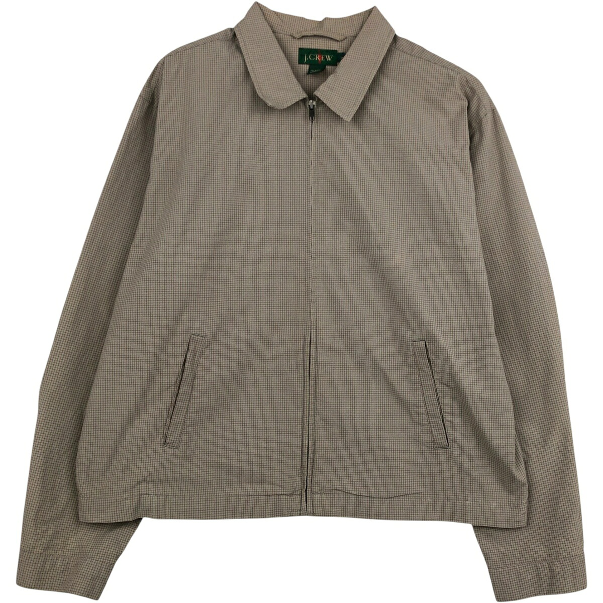 古着 90'S ジェイクルー J.Crew チェック柄 スイングトップ スポーツジャケット メンズL相当 ヴィンテージ /eaa629470 【中古】 【260330】 【GR-NV】
