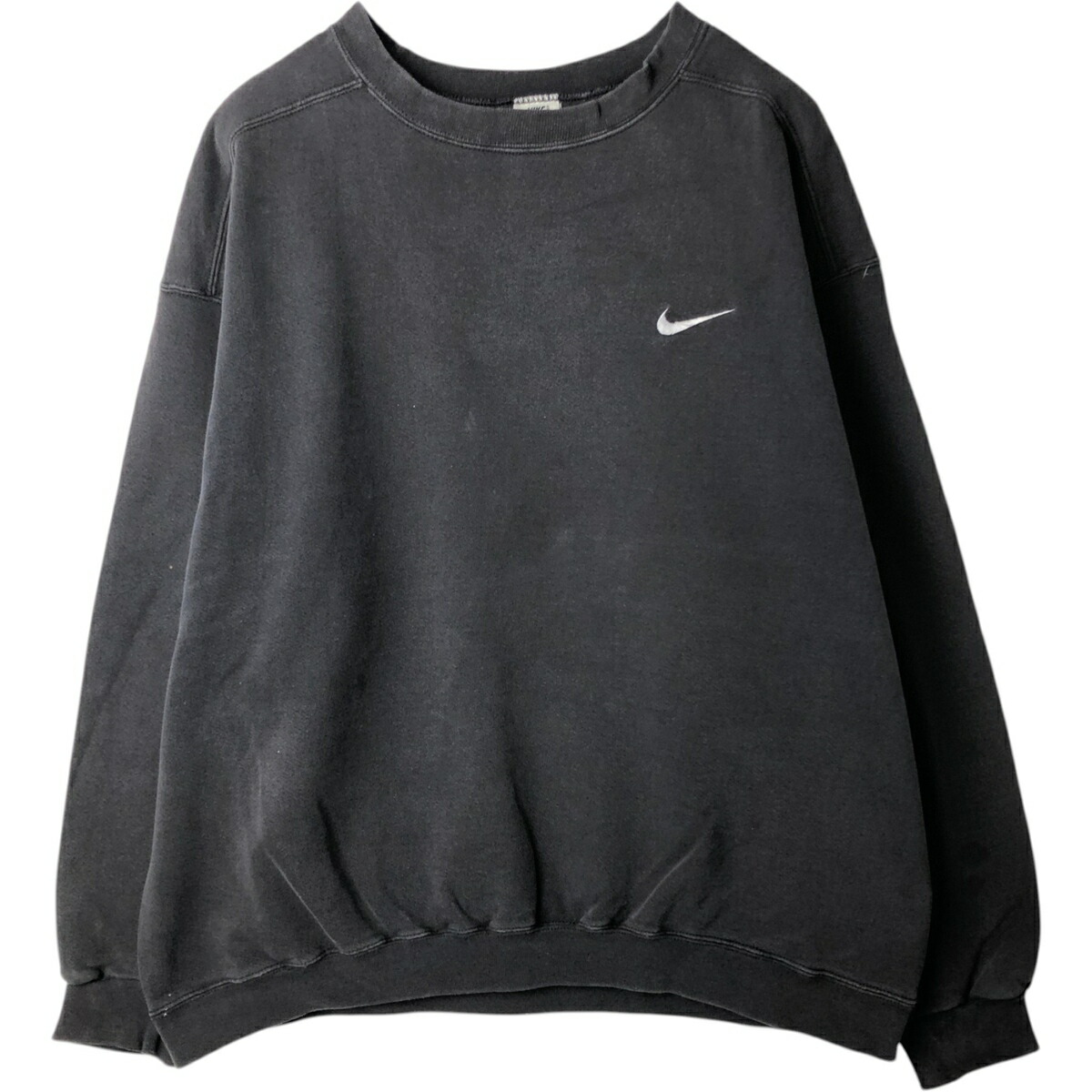 古着 90~00'S ナイキ NIKE ワンポイントロゴスウェットシャツ トレーナー USA製 メンズXL相当 ヴィンテージ /eaa629562 【中古】 【260401】 ブラック系 春夏秋冬