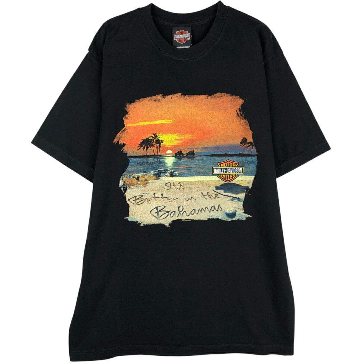 古着 00'S ハーレーダビッドソン Harley-Davidson モーターサイクル バイクTシャツ USA製 メンズL相当 /eaa629647 【中古】 【260330】