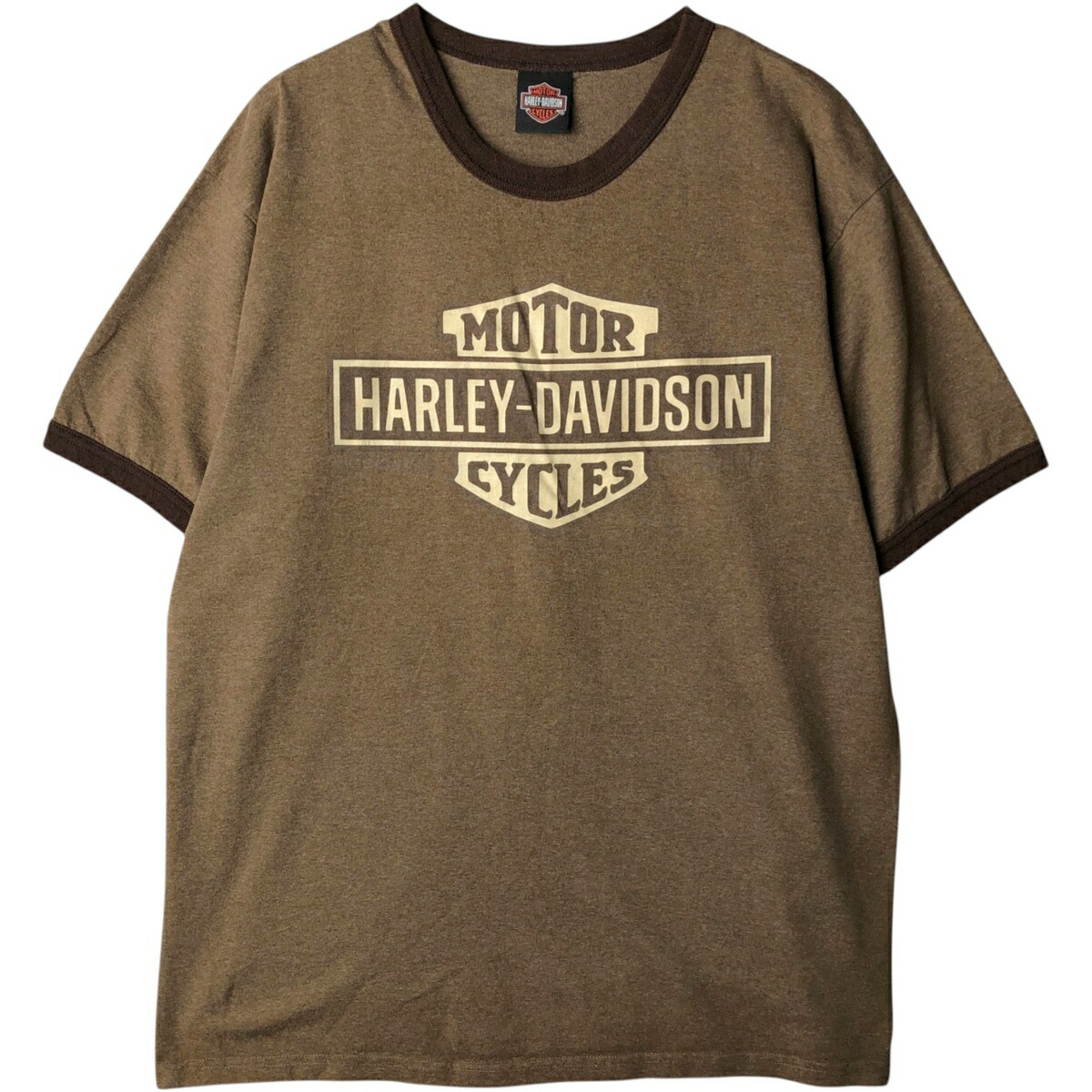 古着 ハーレーダビッドソン Harley-Davidson 鷲柄 イーグル柄 モーターサイクル リンガーTシャツ USA製 メンズL相当 /eaa629678 【中古】 【260330】
