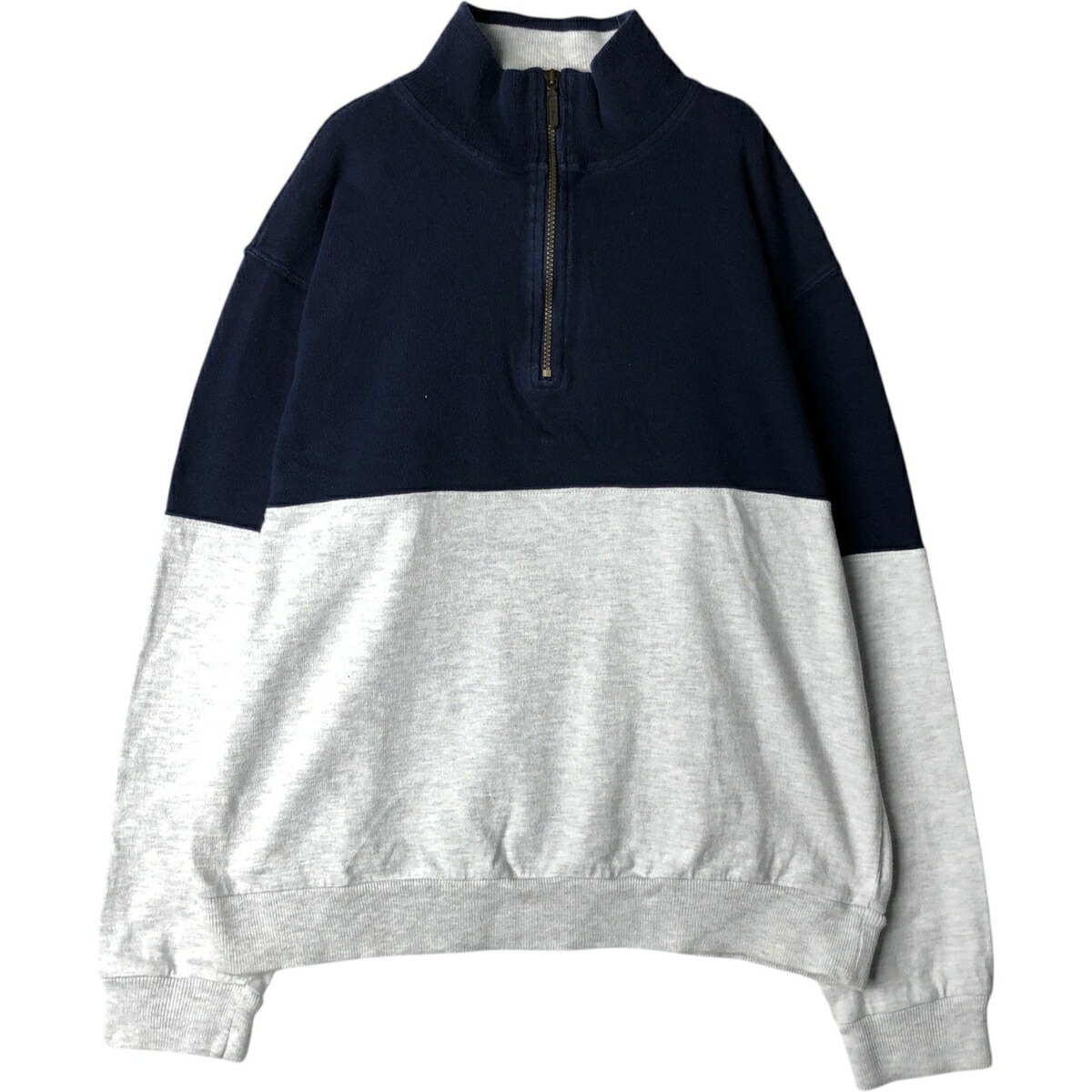 古着 70~80'S エルエルビーン L.L.Bean ハーフジップスウェットシャツ トレーナー USA製 メンズL相当 ヴィンテージ /eaa629888 【中古】 【260403】