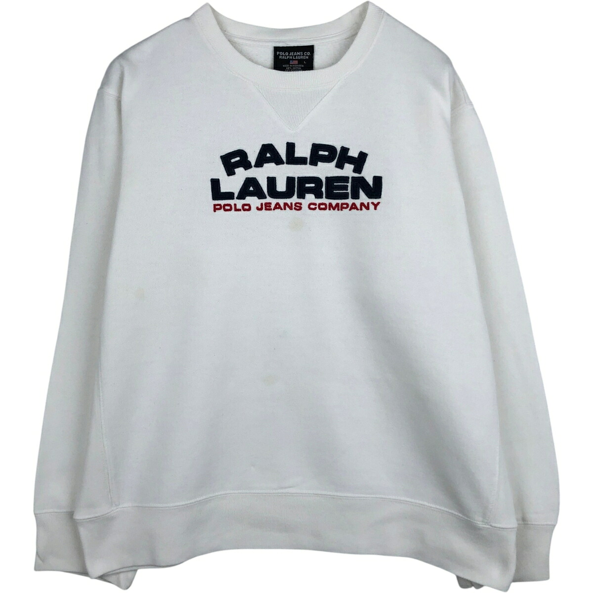 古着 ラルフローレン Ralph Lauren POLO JEANS COMPANY ロゴスウェットシャツ トレーナー メンズL相当 /eaa630059 【中古】 【260404】