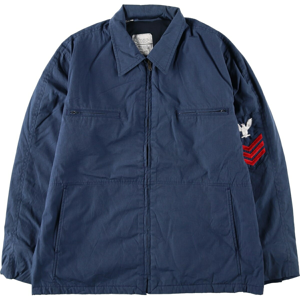 古着 90'S 米軍実品 U.S.NAVY ミリタリー ユーティリティジャケット USA製 44R メンズXL相当 ヴィンテージ /eaa630162 【中古】 【260410】