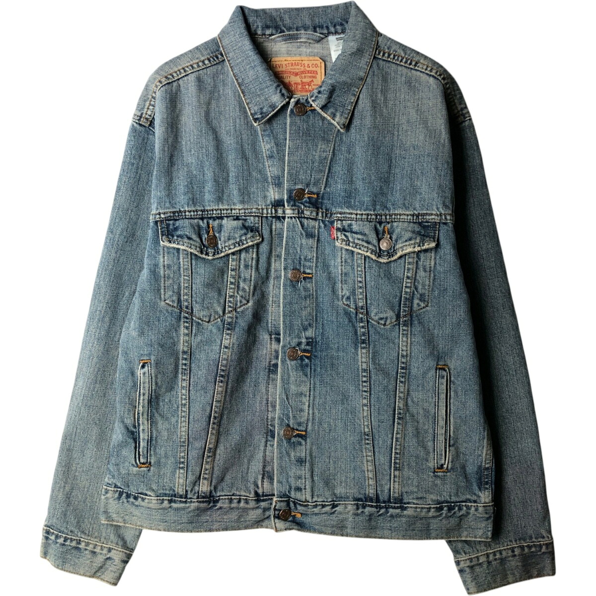 古着 00'S リーバイス Levi's デニムジャケット Gジャン メンズL相当 /eaa630176 【中古】 【260404】