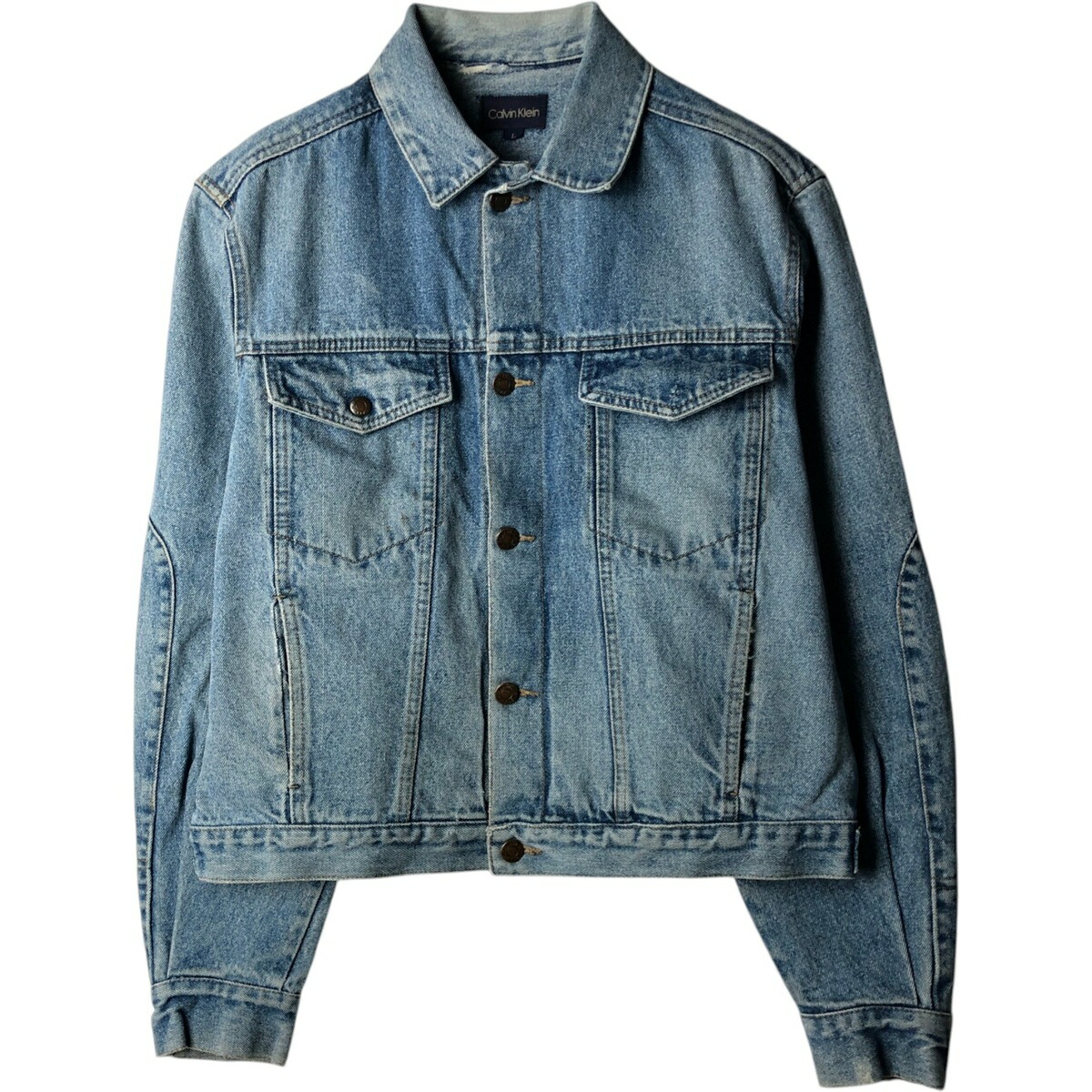 古着 90'S カルバンクライン Calvin klein デニムジャケット Gジャン メンズL相当 ヴィンテージ /eaa630178 【中古】 【260404】