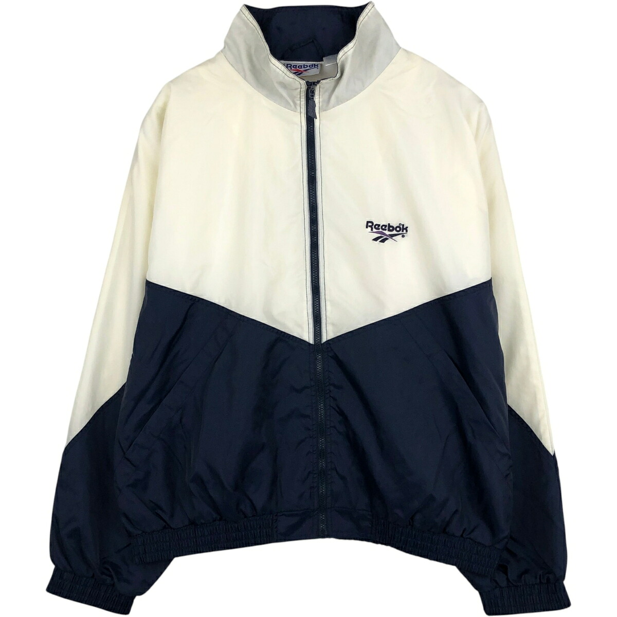 古着 90'S リーボック Reebok ナイロンジャケット メンズXL相当 ヴィンテージ /eaa630291 【中古】 【260405】 ホワイト系 春秋冬