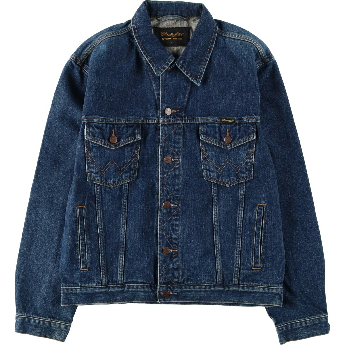 古着 ラングラー Wrangler AUTHENTIC WESTERN デニムジャケット Gジャン メンズL相当 /eaa630363 【中古】 【260410】