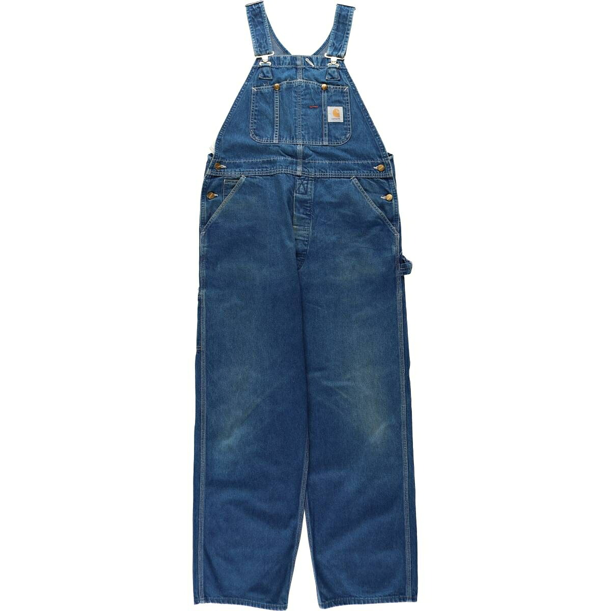 古着 カーハート Carhartt デニムオーバーオール メンズw37相当 /eaa630423 【中古】 【260409】 ブルー系 春夏秋冬