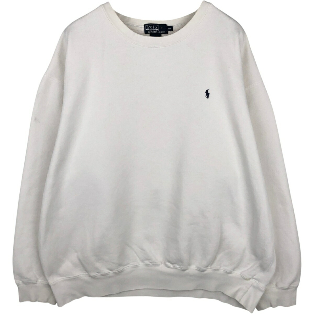 古着 ラルフローレン Ralph Lauren POLO by Ralph Lauren ワンポイントロゴスウェットシャツ トレーナー メンズXXL相当 /eaa630485 【中古】 【260405】 ホワイト系 春夏秋冬