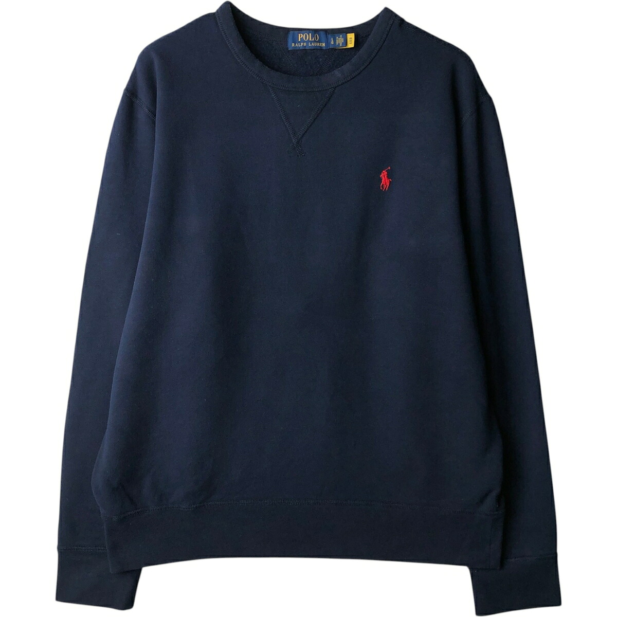 古着 ラルフローレン Ralph Lauren POLO RALPH LAUREN ワンポイントロゴスウェットシャツ トレーナー メンズL相当 /eaa630502 【中古】 【260405】 ネイビー系 春夏秋冬