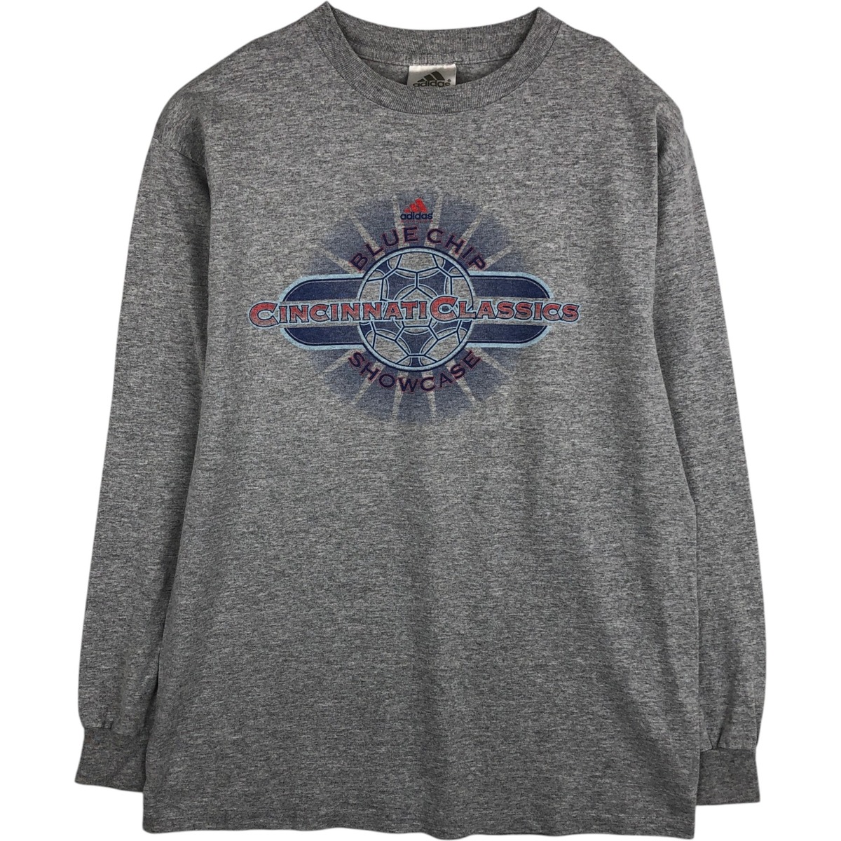 古着 アディダス adidas ロングTシャツ ロンT S メンズS相当 /eaa630608 【中古】 【260405】 グレー系 春夏秋