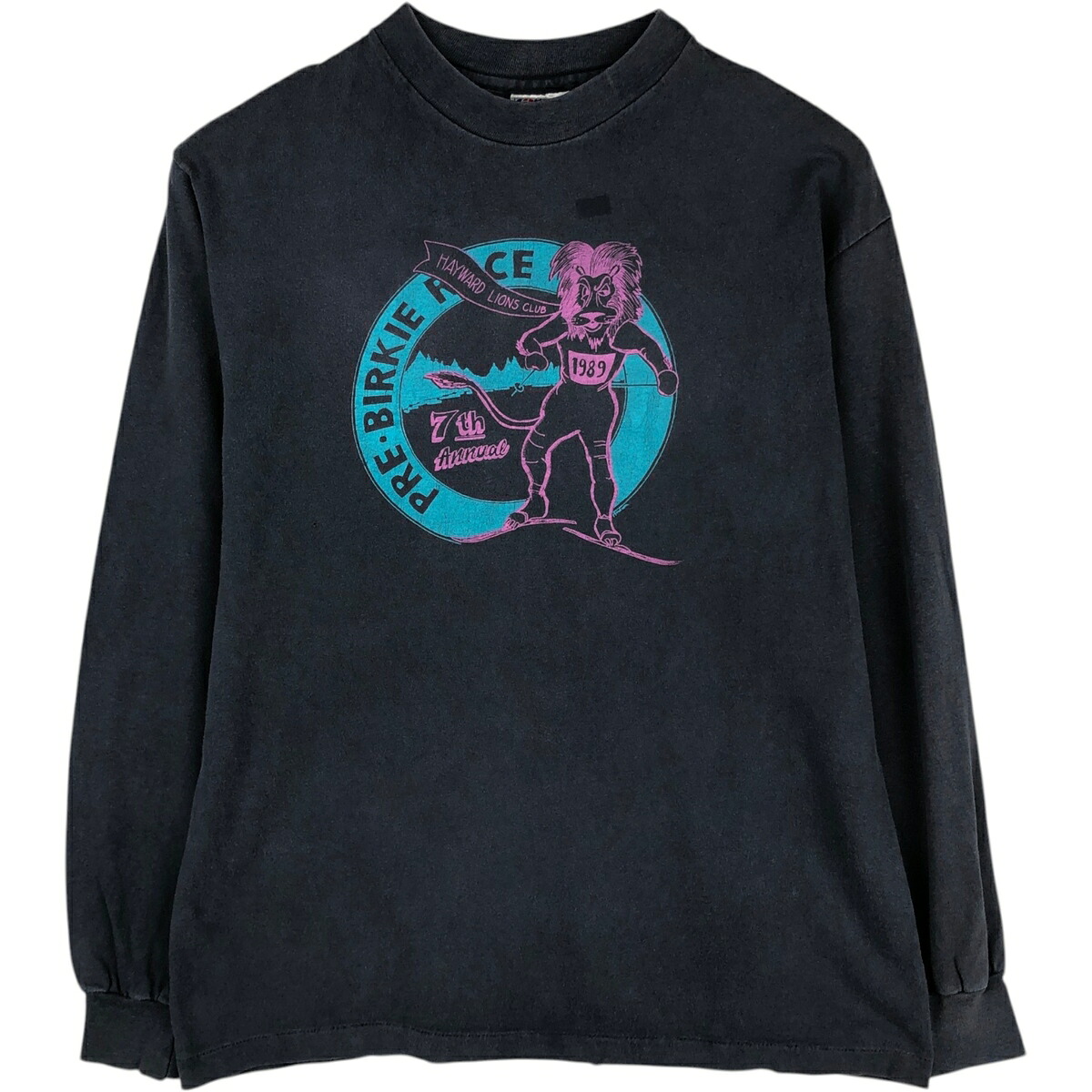 古着 80'S ヘインズ Hanes BEEFY-T 青タグ ロングTシャツ ロンT USA製 メンズL相当 ヴィンテージ /eaa630656 【中古】 【260406】 春夏秋