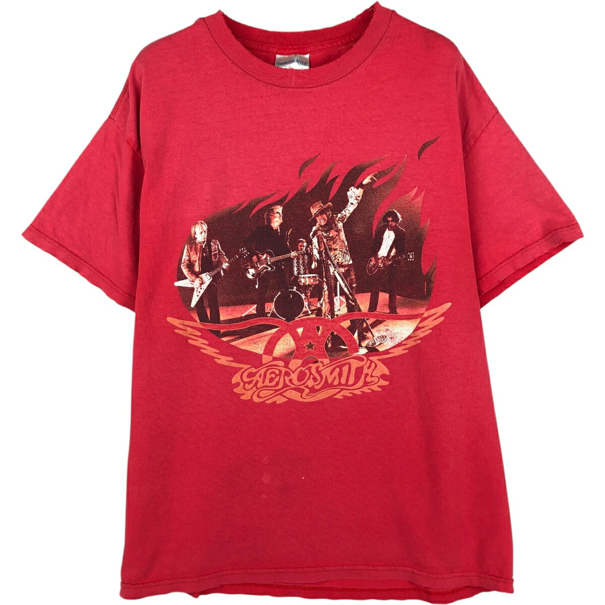 古着 TENNESSEE RIVER AEROSMITH エアロスミス バンドTシャツ バンT メンズL相当 /eaa630772 【中古】 【260404】