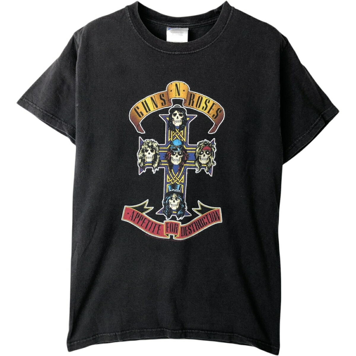 古着 ヘインズ Hanes Guns N' Roses ガンズアンドローゼズ ドクロ柄 スカル柄 バンドTシャツ バンT メンズS相当 /eaa630774 【中古】 【260405】 ブラック系 春夏秋 8,026円