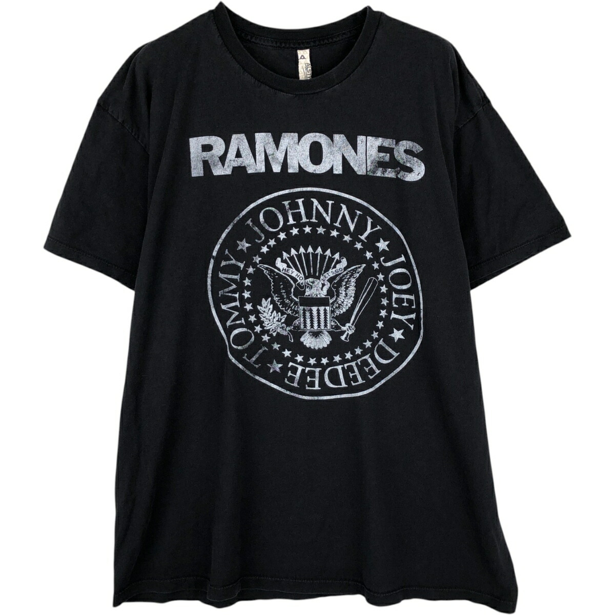 古着 ALSTYLE RAMONES ラモーンズ 鷲柄 イーグル柄 バンドTシャツ バンT メンズXL相当 /eaa630796 【中古】 【260405】 ブラック系 春夏秋