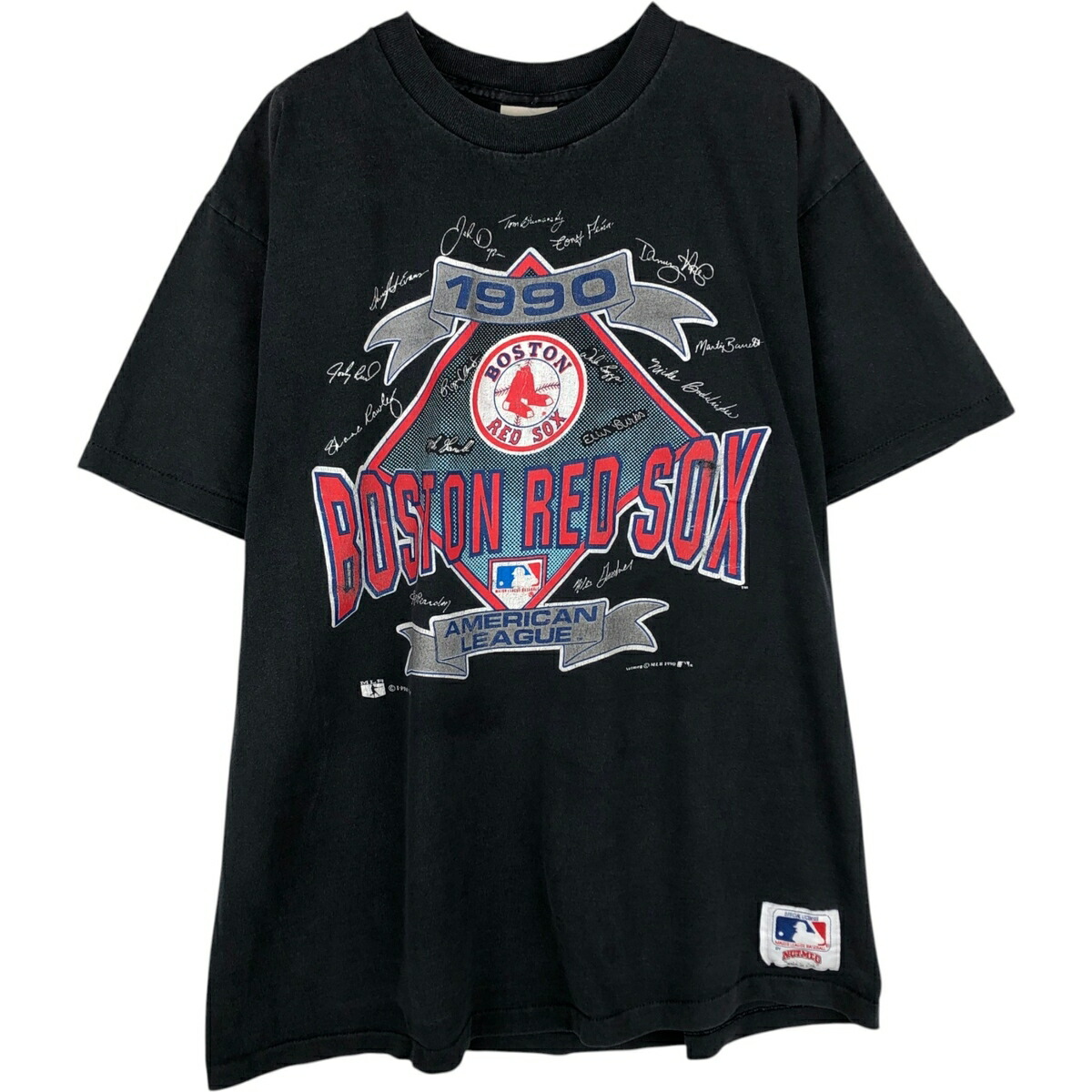 古着 90'S NUTMEG MLB BOSTON RED SOX ボストンレッドソックス スポーツプリントTシャツ USA製 メンズXL相当 ヴィンテージ /eaa630810 【中古】 【260404】 4,743円