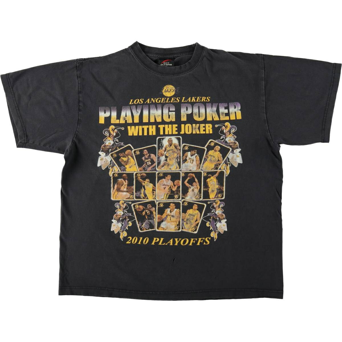 古着 CH GOLD SERIES NBA LOS ANGELES LAKERS ロサンゼルス レイカーズ スポーツプリントTシャツ メンズXL相当 /eaa630843 【中古】 【260404】