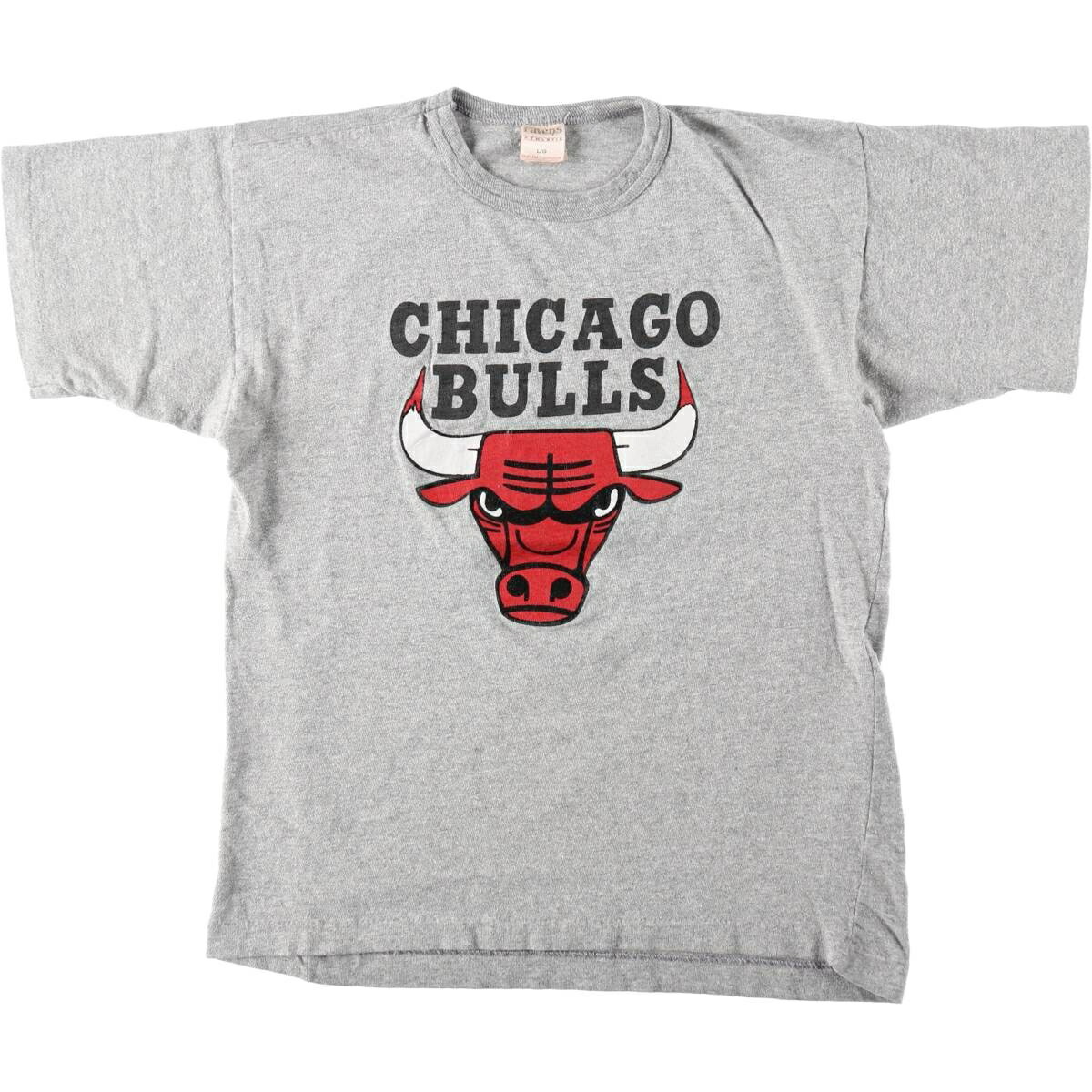 古着 90'S ravens NBA CHICAGOBULLS シカゴブルズ ロゴプリントTシャツ カナダ製 メンズL相当 ヴィンテージ /eaa630907 【中古】 【260403】
