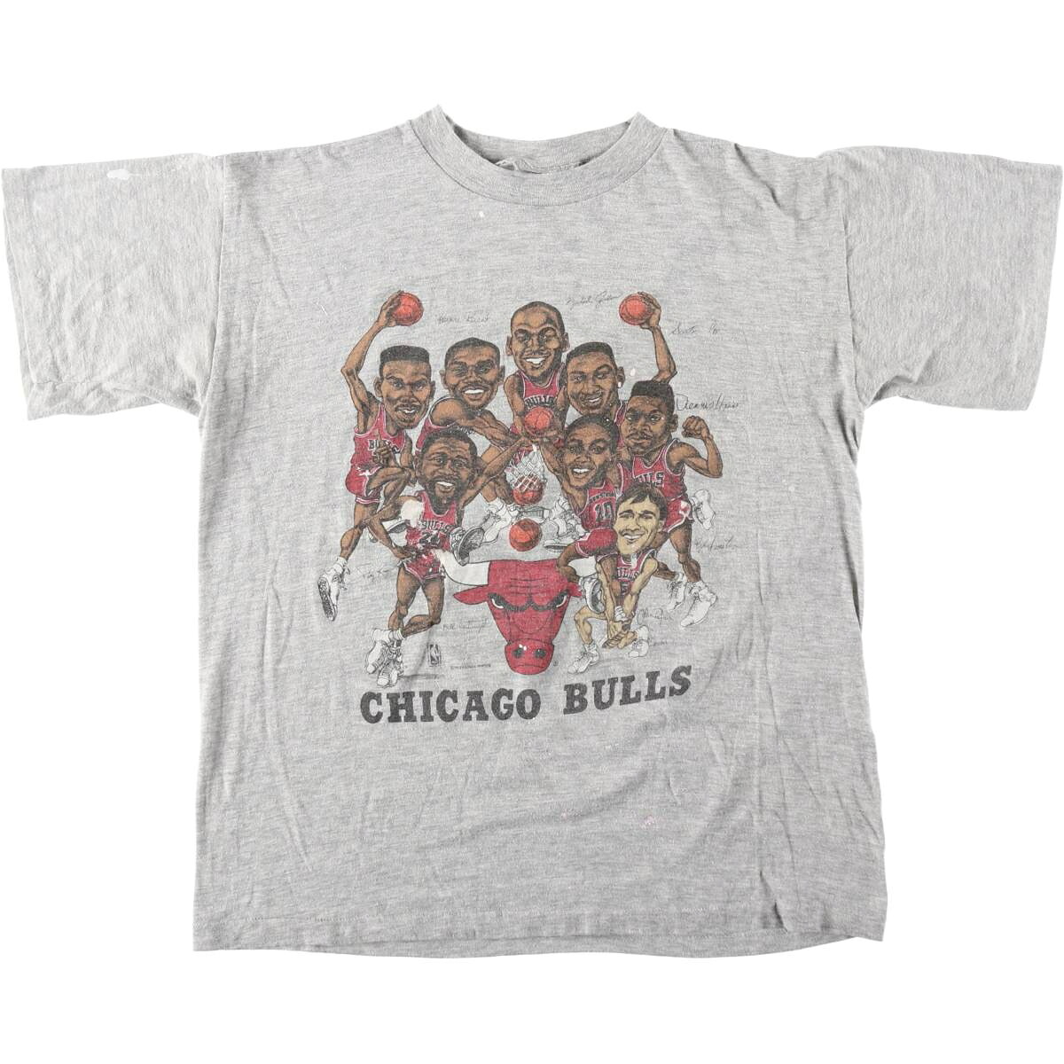 古着 90'S SALEM NBA CHICAGOBULLS シカゴブルズ SLUM DUNK スラムダンク スポーツプリントTシャツ メンズXL相当 ヴィンテージ /eaa630922 【中古】 【260403】 【GR-UN】