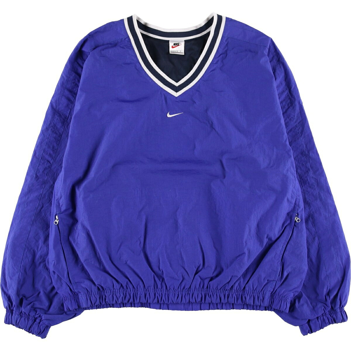 古着 90'S ナイキ NIKE Vネック ナイロンプルオーバー メンズL相当 ヴィンテージ /eaa630942 【中古】 【260404】